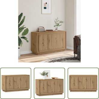 vidaXL vidaXL Credenza in legno ingegnerizzato - Credenza Artisan Rovere 102x35x55 cm Legno ingegnerizzato