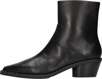 Ash Hasley Enkellaars - Dames - Cowboylaarzen - Zwart - 39 EU - Leer - Schoenen