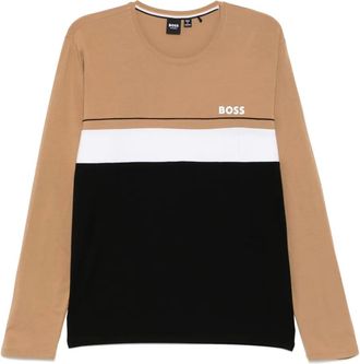 BOSS Felpa con stampa logo - Nero