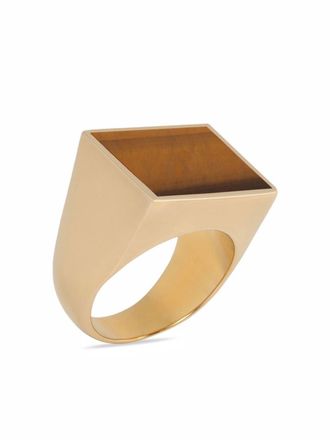 Dries Van Noten gemstone-embellished signet ring - Gold