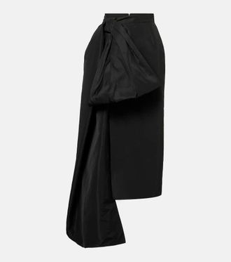 Givenchy Bow-detail taffeta maxi skirt