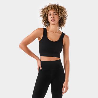 Tavi Seamless Vibe Rib Bra in Ebony at Nordstrom, Size X-Small