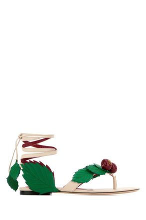 Valentino Garavani White Embellished Sandals