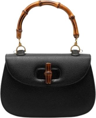Gucci Pre-owned Handbags, female, Black, Size: ONE SIZE Pre-owned The Bamboo Night