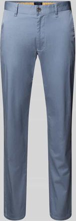 Christian Berg Regular Fit Chino mit Eingrifftaschen in Bleu, Größe 28