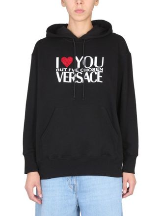 Versace Sweatshirt With I Love You Logo