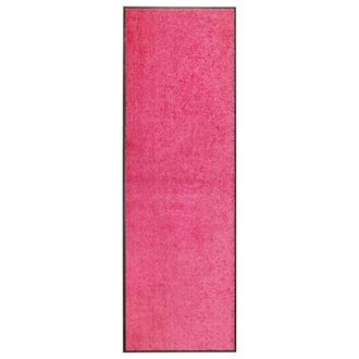 vidaXL Felpudo Lavable Rosa 60x180 Cm Vidaxl