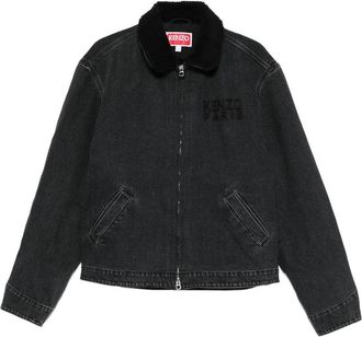 Kenzo Sherpa-collar Denim Jacket
