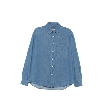 Canali Chest-pocket Denim Shirt