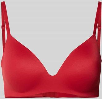 Calvin Klein Underwear Bügelloser T-Shirt-BH mit Hakenverschluss in Rot, Größe 75B