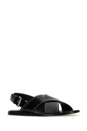 Churchs Womens Black Leather Oksana Sandals Sandali