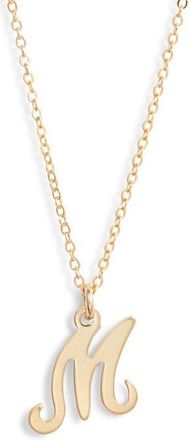 Set & Stones Gianna Initial Pendant Necklace in Gold/m at Nordstrom