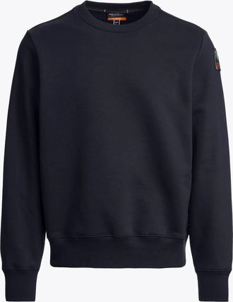 Parajumpers Mens K2 Crew Neck Sweatshirt in Dark Blue Cotton - Size X-Large