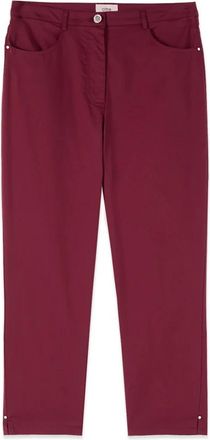Oltre Capri broek van katoenmix - Dames - Vrijetijds broeken - Paars - S - Katoen - Broeken