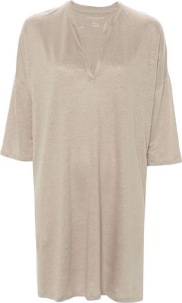 Majestic Filatures Linen Blend Tunic Dress