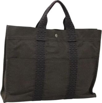 Herm&egrave;s Pre-owned Tote Bags, female, Gray, Size: ONE SIZE Pre-owned Vintage Tote Bag