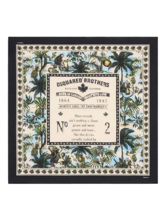 Dsquared2 Sciarpa Monkey Business - Nero