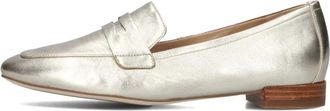 Peter Kaiser Gouden Loafers- Elegante Stijl - Dames - Loafers - Geel - 37 1/2 EU - Linnen - Schoenen