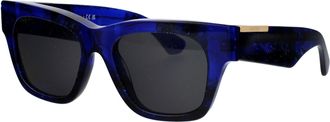 Burberry Womens Sunglasses 0be4424 Check Blue Acetate