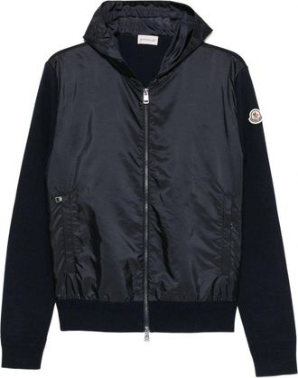 Moncler HYBRID HOODED CARDIGAN Size: XXL, colour: NAVY