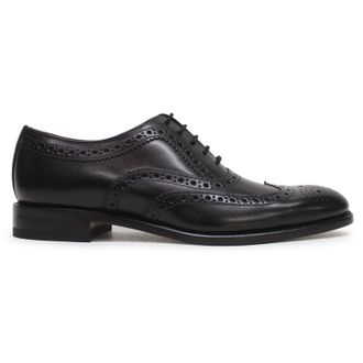 Loake Fearnley Leather Mens Lace Up Shoes - Black - Size:UK 10.5