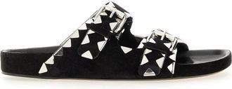 Isabel Marant Lennyo Sandalen - Dames - Sandalen - Zwart - 36 EU - Leer - Schoenen