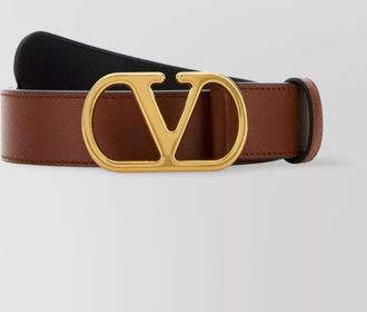 Valentino Garavani belt leather gold-tone buckle