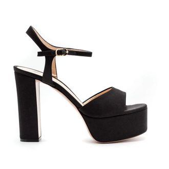 Roberto Festa Milano High Heel Sandals, female, Black, Size: 6 US Addis Platform Sandal