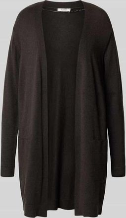 b.young B.Young Cardigan mit gerippten Abschlüssen Modell NONINA in Dunkelgrau, Größe XXL