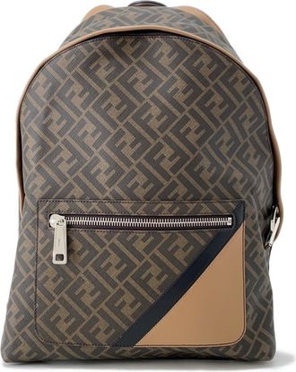 Fendi Brown Zucca Backpack (Pre-Owned)