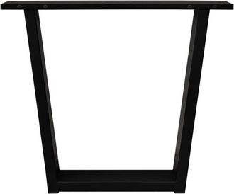 Skraut Home 2 Patas de metal en U, Soporte para Tableros, Negro, 84x8x71cm