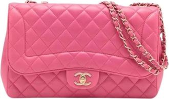 Chanel Pre-owned Vintage Schoudertas - Dames - Vintage Schoudertas - Roze - ONE Size - Leer - Vintage