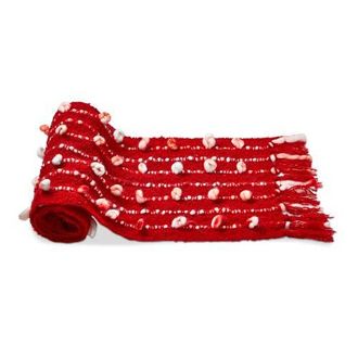 Tag Tis The Season Red Cotton Table Runner Perfect for Winter Decor at Nordstrom