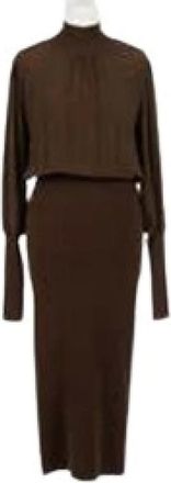 Twinset Mujer, Vestidos, Marr&oacute;n, Talla: XS