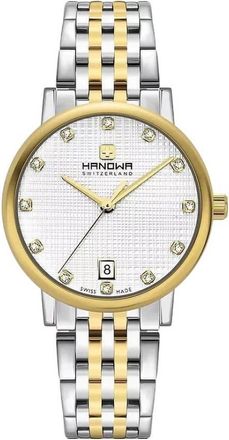 Hanowa Rivera Quartz Crystal Silver Dial Ladies Watch HAWLH2200560