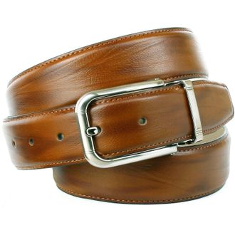 Anthoni Crown Lederg&uuml;rtel ANTHONI CROWN, Herren, Gr. 85, braun (cognac), Leder, unifarben, G&uuml;rtel Lederg&uuml;rtel, in angesagter Cognac Farbe