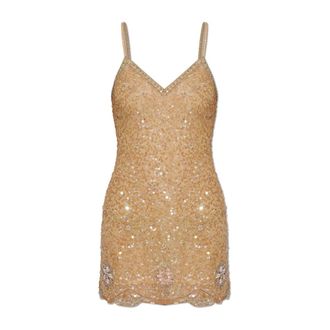 LoveShackFancy Loveshackfancy, Dames, Jurken, Geel, Maat: S Nylon