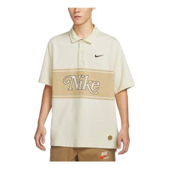 Nike Sportswear Graphic Polo Shirt Asia Sizing Coconut White HM4456-113