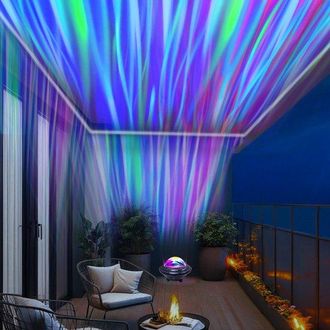 OEM L&aacute;mpara Proyector De Cielo Estrellado De Auroras Boreales - L&aacute;mpara De Noche - On&iacute;rica Con 18 Colores - L&aacute;mpara Ambiental Multimodal