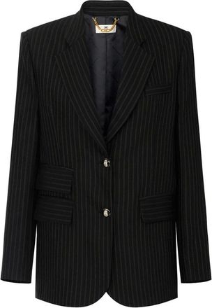Elisabetta Franchi Dames, Jassen, Zwart, Maat: 2XL Wol