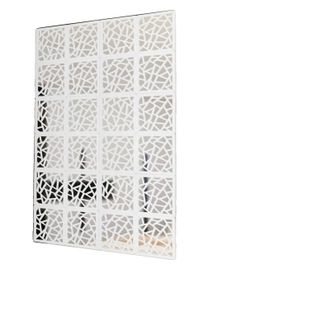 OEM Biombo Plegable De 24 Paneles, 29 X 29 Cm, Para Colgar En La Pared, De Pl&aacute;stico Imitaci&oacute;n Madera, Con Dise&ntilde;o Decorativo Calado