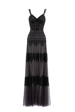 Saiid Kobeisy Lace Long Dress