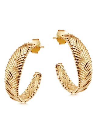 Missoma Medium Braid Ohrringe, vergoldet
