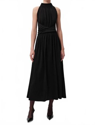 Exquise Jacuelyn K Midi Dress In Black