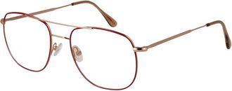Andy Wolf Rode metalen brillen (monturen) - unisex - Brillen - Rood - ONE Size - Wol - Accessoires