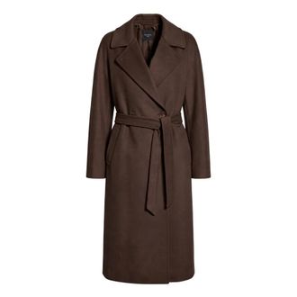 Max Mara Resina Jas - Dames - Mantels - Bruin - Maat: XS Zijde