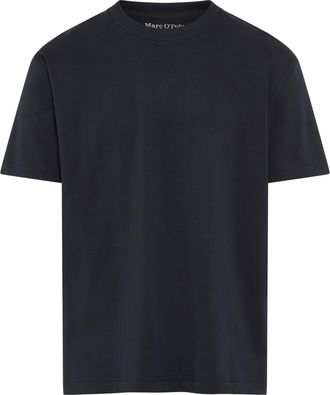 Marc O'Polo T-Shirt MARC OPOLO, Herren, Gr. XXL, schwarz navy, Obermaterial: 100% Baumwolle, Rundhals, Shirts T-Shirt, relaxed fit aus schwerem Bio-Baumwoll-Jerse