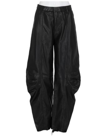 Rotate Relaxed Fit Cargo Pants in Smooth Lamb Leather
