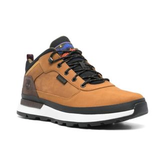Timberland Schoenen, Heren, Bruin, 41 EU, Leer, Bruine Nubuck Leren Sneakers