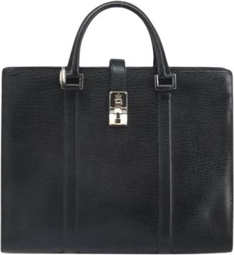 Gucci Pre-owned Vintage Handtas - Dames - Vintage Handtas - Zwart - ONE Size - Leer - Vintage